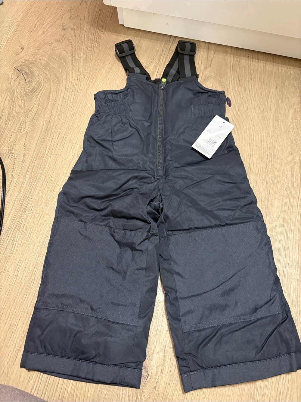 Kids Navy Insulated Snow Bib Pants with Adjustable Straps